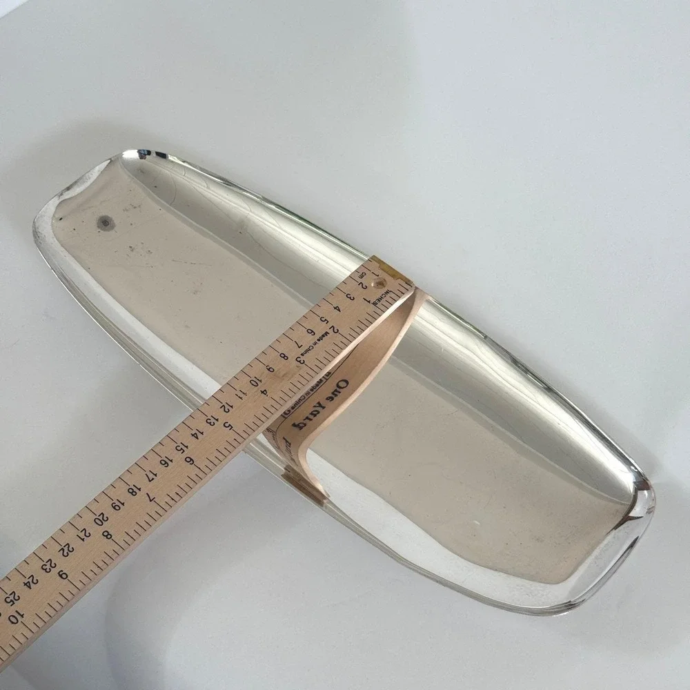Vintage Gump's EPC Silver Plate Footed Tray‎ 13
